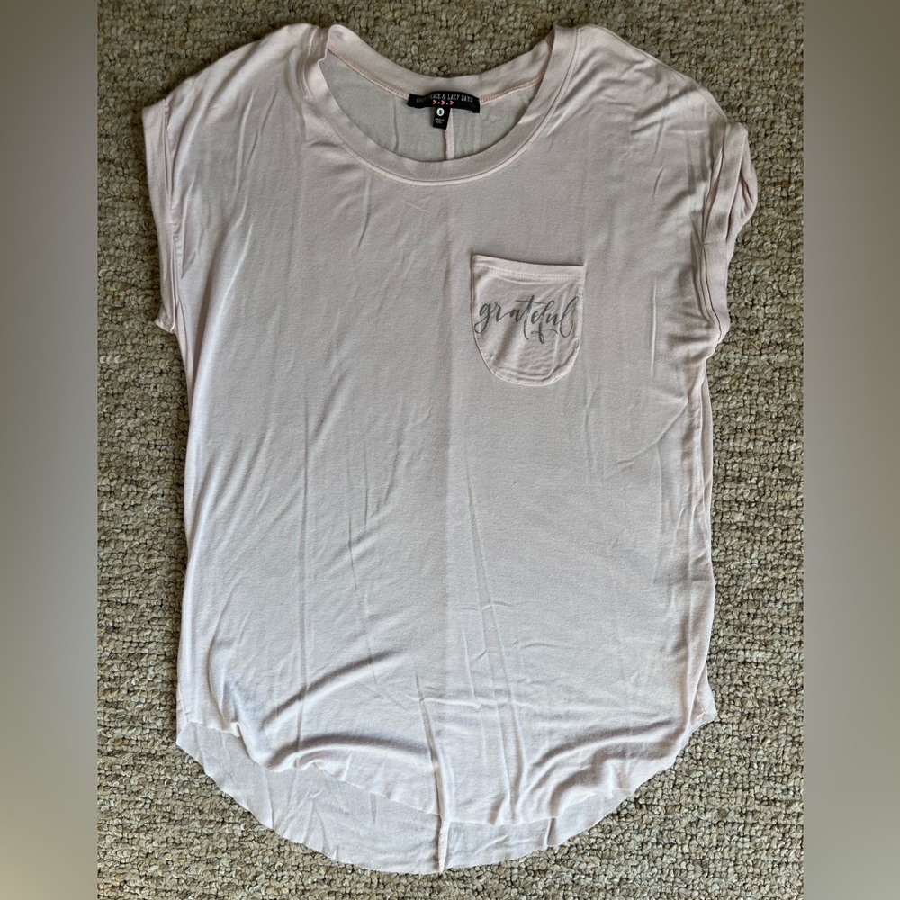 thankful, grateful, blessed tee